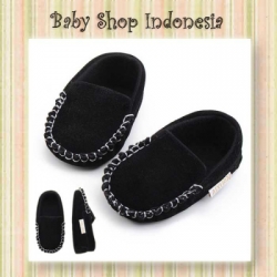 large Sepatu Slip On Bayi Simply Style Hitam